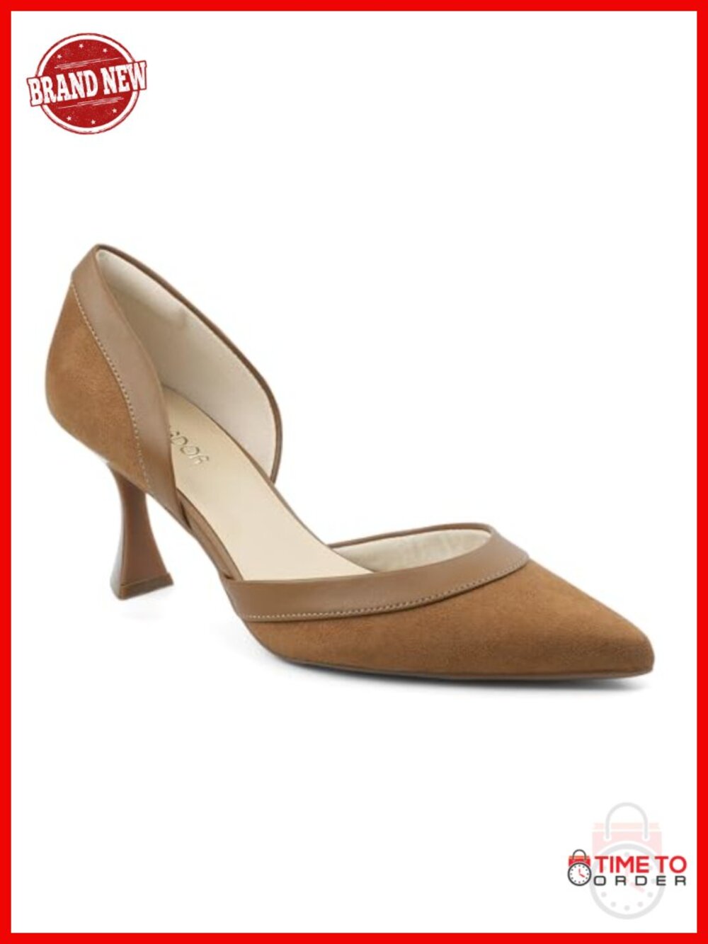 Women's Pointed Toe Kitten Heel Pumps Faux Leather Comfort Dress Shoes